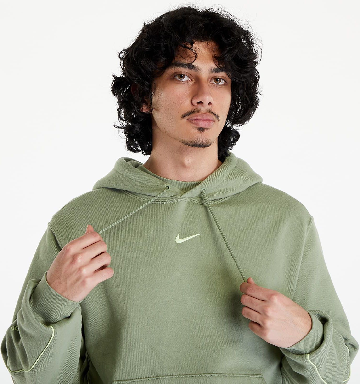 Nike x NOCTA Men's Fleece Hoodie Oil Green/ Lt Liquid Lime
