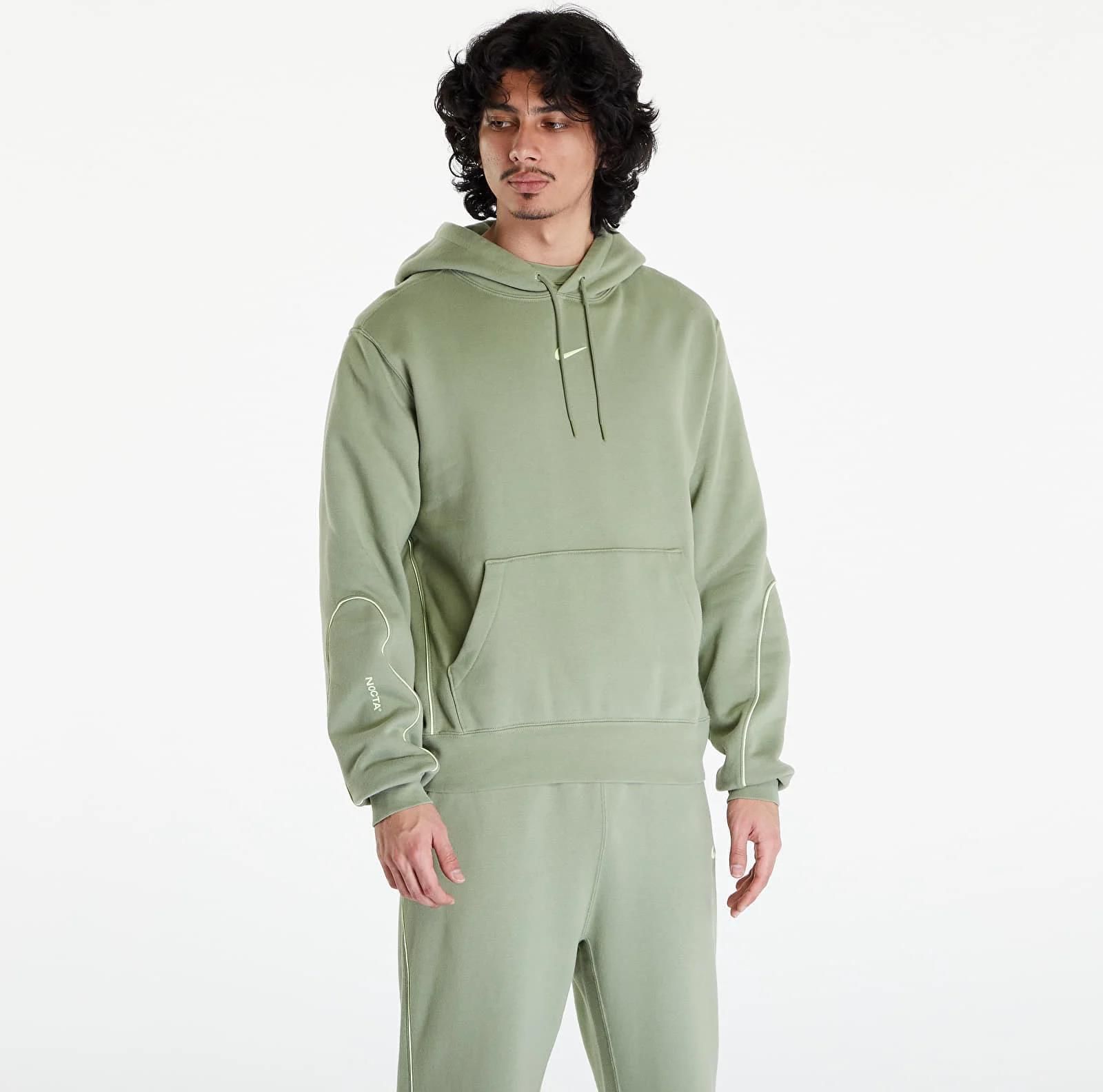 Nike x NOCTA Men's Fleece Hoodie Oil Green/ Lt Liquid Lime