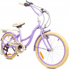 Zdjęcie Sun Baby Rowerek Dziecięcy Flower Bike 20 Cali Dla Dziewczynki Lawendowy - Kisielice