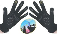 Zdjęcie Rękawiczki Rowerowe Ocieplane Touchscreen Senior R.L Dunlop - Radzymin