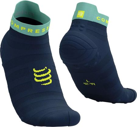 Skarpetki Kompresyjne Compressport Pro Racing Socks V4.0 Ultralight Run Low Niebieski-Morski
