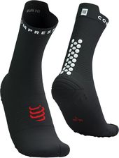 Zdjęcie Skarpetki Kompresyjne Compressport Pro Racing Socks V4.0 Run High Czarny-Biały - Łask
