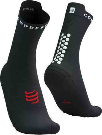 Skarpetki Kompresyjne Compressport Pro Racing Socks V4.0 Run High Czarny-Biały