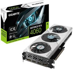 Zdjęcie Gigabyte GeForce RTX 4060 EAGLE OC ICE 8GB GDDR6 (GVN4060EAGLEOCICE8GD) - Warszawa