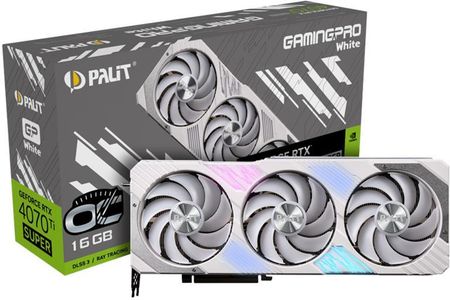 Palit GeForce RTX 4070 Ti SUPER GamingPro White OC 16GB GDDR6X (NED47TST19T2-1043W) (NED47TST19T21043W)