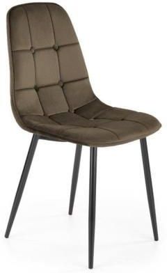 Halmar K417 Krzesło Pikowane Welurowe Velvet Brązowe