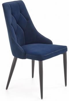 Luxury4Home K365 Krzesło Granatowe Fabro Tapicerowane