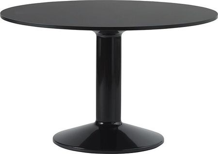 Muuto Stół Midst Okrągły 120 Cm Czarny Linoleum