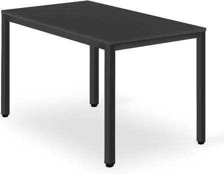 Stół Tessa 120Cmx60Cm Czarny Czarne Nogi