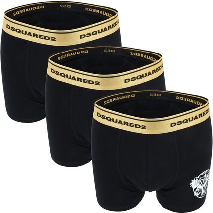 Bokserki męskie majtki czarne DSQUARED2 rozmiar XL 3-pak