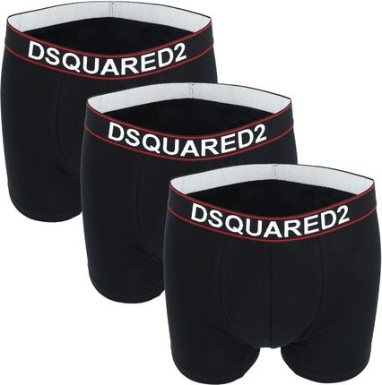 Bokserki męskie majtki czarne DSQUARED2 rozmiar M 3-pak