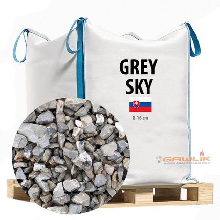 Grys Ogrodowy Szary Grey Sky 8-16m m Big Bag Słowacki Grys Ozdobny Do Ogrodu I Jako Utwardzenie Ścieżek Alejek