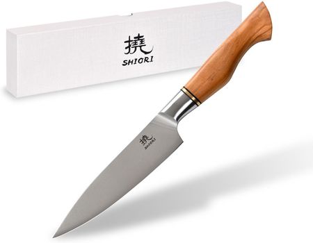Nóż do krojenia małych i średnich produktów Shiori 撓 Shibuki Murō ze stali sandvik 14C28N