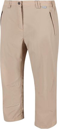 Damskie spodnie 3/4 Regatta Chaska Capri II Wielkość: XS / Kolor: beżowy