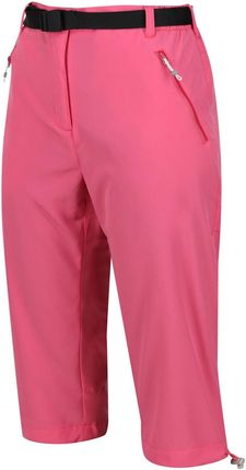 Damskie spodnie 3/4 Regatta Xrt Capri Light Wielkość: XS / Kolor: różowy/biały