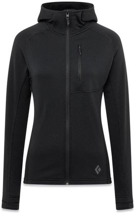 Bluza damska Black Diamond Coefficient Fleece Hoody Wielkość: S / Kolor: czarny