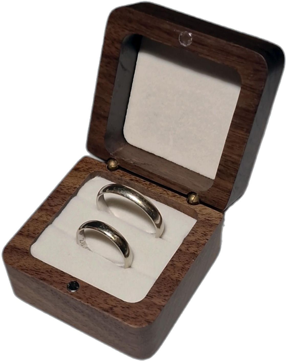 Ozdobne Pudełko Drewniane Wenge A018 1Szt. Opakowanie Jubilerskie