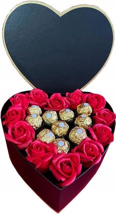 Sklepulolka Zestaw Flowerbox Mdylane Róże Ferrero Walentynki  