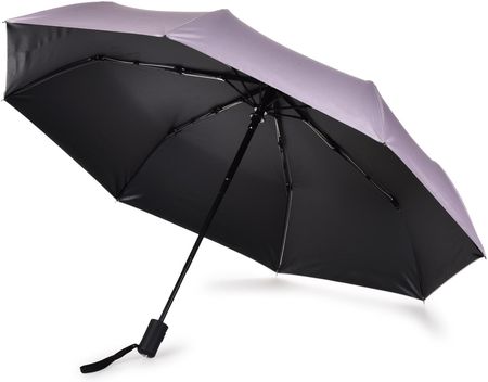 Dwukolorowy parasol automatyczny FC BLACK BADGE szary/czarny