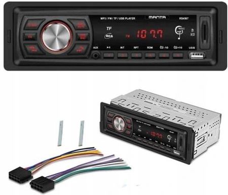 Manta Radio Samochodowe Bluetooth Radioodtwarzacz 1 Din Mikrofon Sd Usb Aux Mp3  