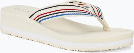 Japonki damskie Tommy Hilfiger Wedge Stripes Beach Sandal calico | WYSYŁKA W 24H | 30 DNI NA ZWROT