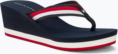 Japonki damskie Tommy Hilfiger Corporate Wedge Beach Sandal red/white/blue | WYSYŁKA W 24H | 30 DNI NA ZWROT