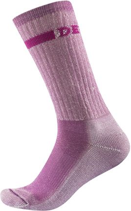 Damskie skarpety Devold Outdoor Medium Sock Rozmiar skarpet: 35-37 / Kolor: różowy