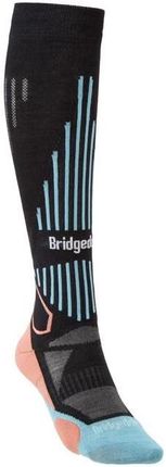 Damskie podkolanówki Bridgedale Ski Midweight Women's Rozmiar skarpet: 35-37 / Kolor: czarny/niebieski