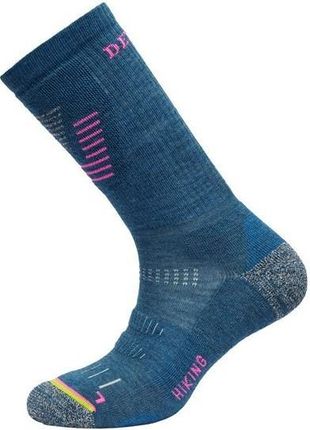 Damskie skarpety Devold Hiking Medium Woman Sock Rozmiar skarpet: 38-40 / Kolor: niebieski/różowy
