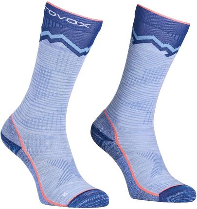 Damskie skarpety Ortovox Tour Long Socks W Rozmiar skarpet: 42-44 / Kolor: jasnoniebieski