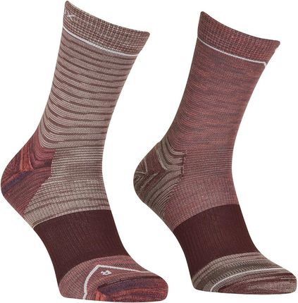 Damskie skarpety Ortovox Alpine Mid Socks W Rozmiar skarpet: 42-44 / Kolor: różowy/fioletowy