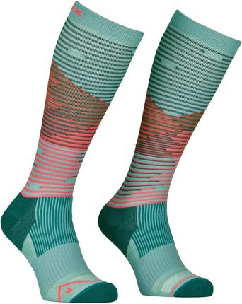 Damskie podkolanówki Ortovox All Mountain Long Socks W Rozmiar skarpet: 42-44 / Kolor: niebieski