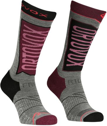 Damskie skarpety Ortovox Free Ride Long Socks W Rozmiar skarpet: 42-44 / Kolor: różowy