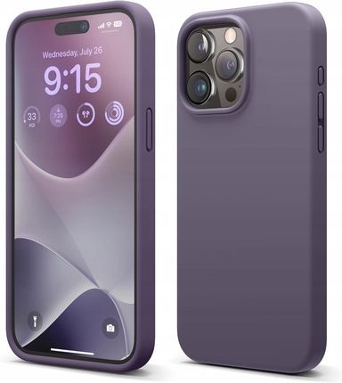 Elago Silikonowe Etui Premium Do Iphone’A 15 Pro Max W Kolorze Głębokiej Lawendy