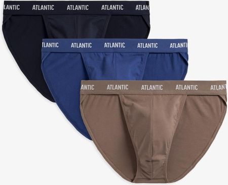 3-PACK Slipy męskie tanga bawełna Atlantic XL