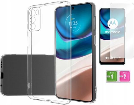 Martech Etui Silikonowe 2Mm Do Motorola Moto G42 Obudowa Case Szybka Na Ekran 9H