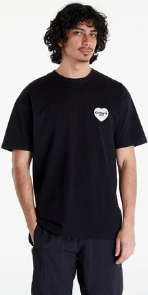 Carhartt WIP S/S Heart Bandana T-Shirt UNISEX Black/ White Stone Washed