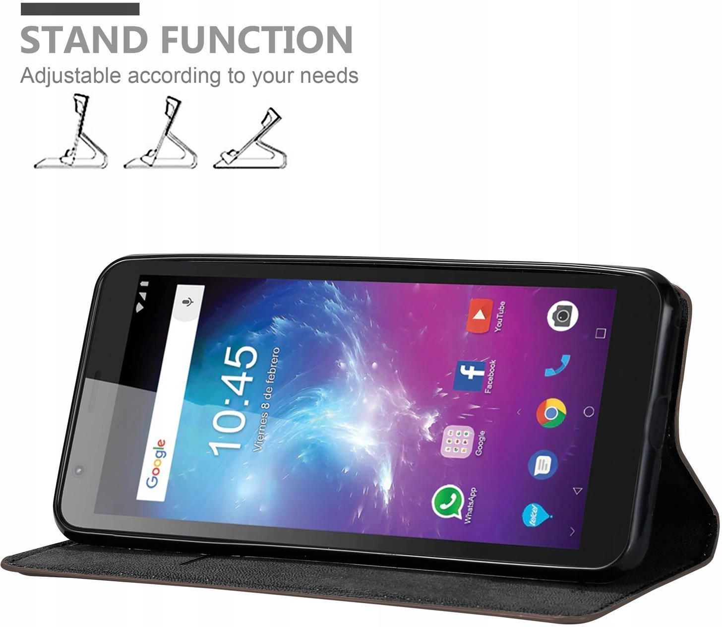 Custodia Portafoglio Cadorabo Per ZTE Blade L8 - ROSSO MELA | Cover Libro Con Vani Carte, Chiusura Magnetica E Funzione Stand | Protezione In Pelle PU
