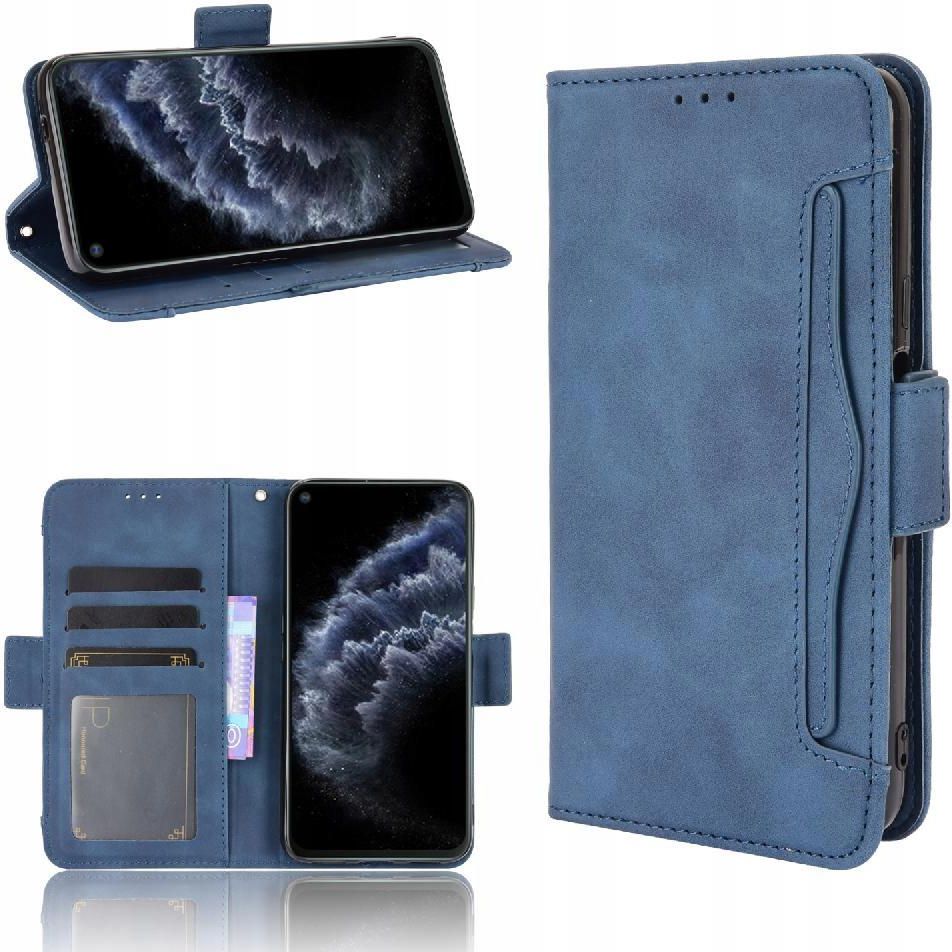 RanTuo Cover A Libro Per Cubot C30 – Pelle PU Con Slot Carte E Supporto – Colore Blu