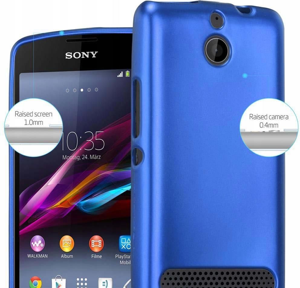 Cadorabo Custodia per Sony Xperia XA1 PLUS in ARGENTO METALLICO - Morbida Cover Protettiva Sottile di Silicone TPU con Bordo Protezione - Ultra Slim Case Antiurto Gel Back Bumper Guscio
