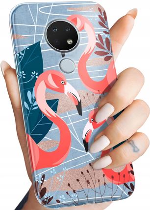 Hello Case Etui Do Nokia 6.2 7.2 Flaming Flamingi Ptaki Obudowa Pokrowiec