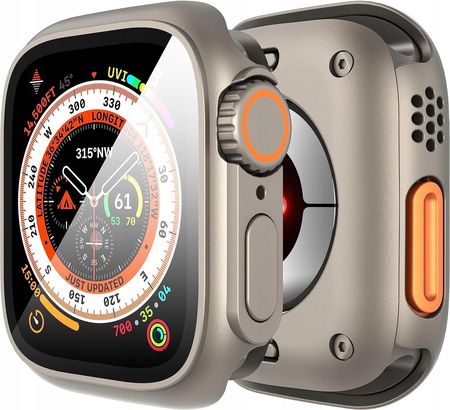 Ochraniacz Ekranu Apple Watch Series 6/5/4/Se 44Mm 360° Ramka Srebrny