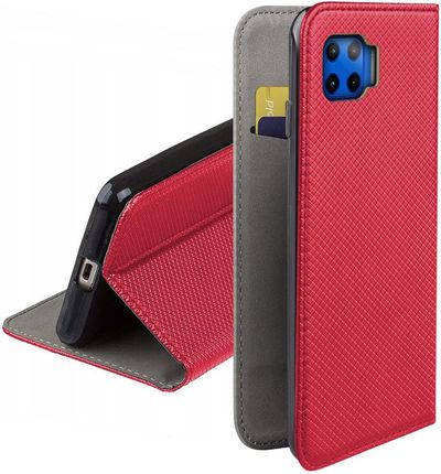 Martech Etui Z Klapką Do Motorola Moto G 5G Plus Czerwony Obudowa Futerał Case