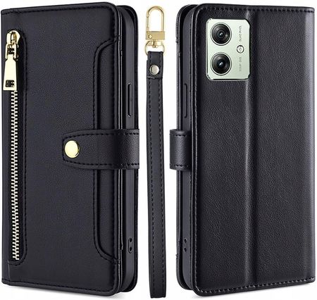 Xgsm Etui Porfel Z Paskiem Do Motorola Moto G54 5G Skórzana Obudowa Case Wallet