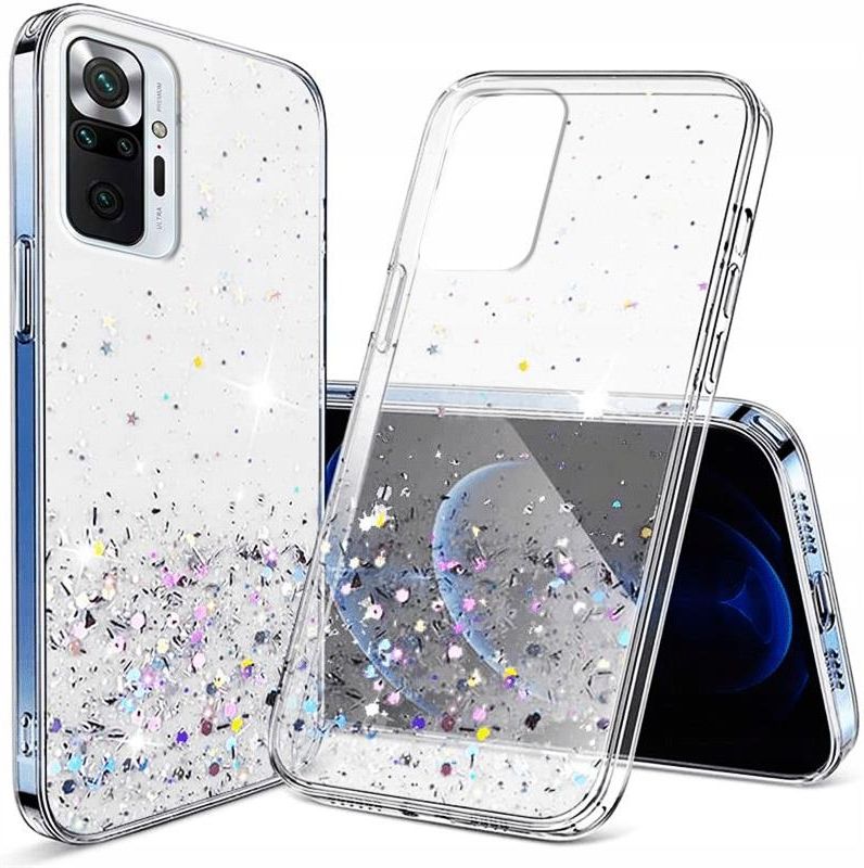 Compatibile con Xiaomi Mi 10T Pro Cover glitterata, Xiaomi Mi 10T Pro, custodia trasparente per Xiaomi Mi 10T Pro Case Silicone (Lila, Xiaomi Mi 10T/Xiaomi Mi 10T Pro