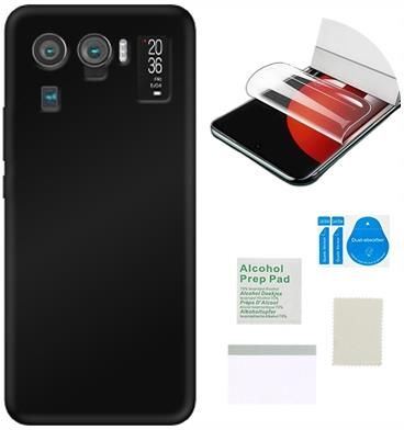 Martech Etui Matowe Do Xiaomi Mi 11 Ultra Czarny Case Obudowa Folia Ochronna Tpu