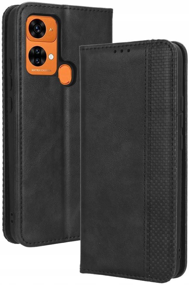 Custodia Libro In Pelle Con Magnetica Per Oukitel C33 – Portafoglio Con Slot E Supporto, Nero - 3