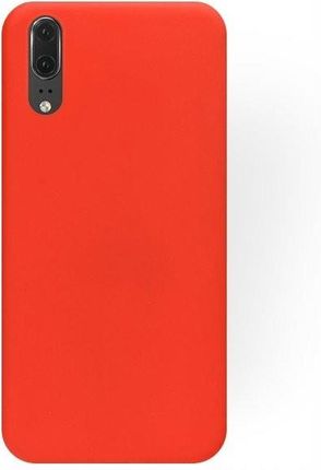 Forcell Etui Nakładka Plecki Na Tył Telefonu Silikon Huawei P30 Lite Czerwony