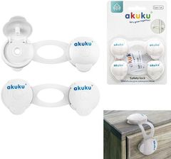 Zdjęcie AKUKU Zabezpieczenia do szafek - białe, 2szt. A0648 - Łask