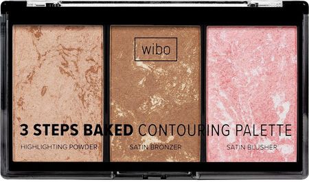 Wibo Wibo 3 Steps Baked Contouring Palette Paleta Do Konturowania Twarzy 10G